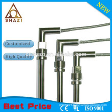 Hot single-end heating element with temperature sensor